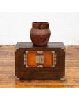 Korean Late 19th Century Two-Toned Side Chest with Brass Hardware-3. Asian & Chinese Furniture, Art, Antiques, Vintage Home Décor for sale at FEA Home