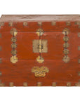 Korean Early 20th Century Chest with Double Doors and Traditional Brass Hardware-1. Asian & Chinese Furniture, Art, Antiques, Vintage Home Décor for sale at FEA Home