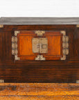 Korean Late 19th Century Two-Toned Side Chest with Brass Hardware-4. Asian & Chinese Furniture, Art, Antiques, Vintage Home Décor for sale at FEA Home