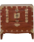 Korean Early 20th Century Side Chest with Traditional Brass Hardware and Legs-1. Asian & Chinese Furniture, Art, Antiques, Vintage Home Décor for sale at FEA Home