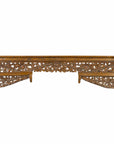 Chinese Architectural Wooden Temple Panel with Detailed Floral Carvings-1. Asian & Chinese Furniture, Art, Antiques, Vintage Home Décor for sale at FEA Home