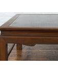Burmese Vintage Brown Wood Low Coffee Table with Negora Lacquered Top-12. Asian & Chinese Furniture, Art, Antiques, Vintage Home Décor for sale at FEA Home