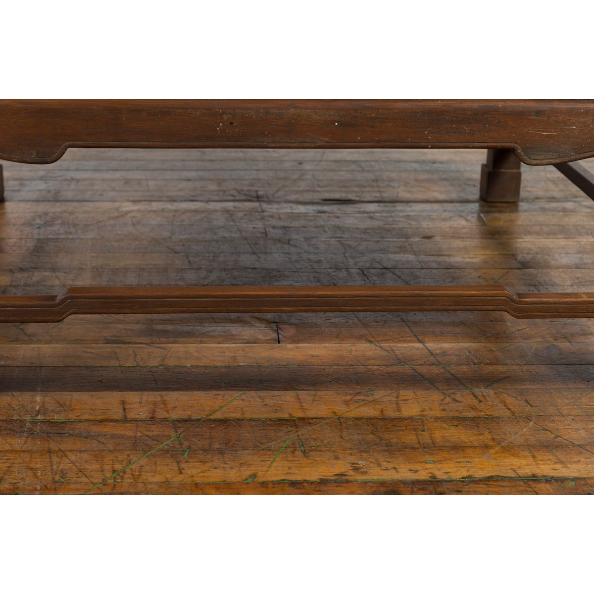 Burmese Vintage Brown Wood Low Coffee Table with Negora Lacquered Top-13. Asian & Chinese Furniture, Art, Antiques, Vintage Home Décor for sale at FEA Home