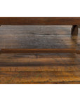 Burmese Vintage Brown Wood Low Coffee Table with Negora Lacquered Top-13. Asian & Chinese Furniture, Art, Antiques, Vintage Home Décor for sale at FEA Home