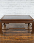 Burmese Vintage Brown Wood Low Coffee Table with Negora Lacquered Top-14. Asian & Chinese Furniture, Art, Antiques, Vintage Home Décor for sale at FEA Home