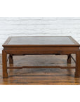 Burmese Vintage Brown Wood Low Coffee Table with Negora Lacquered Top-15. Asian & Chinese Furniture, Art, Antiques, Vintage Home Décor for sale at FEA Home