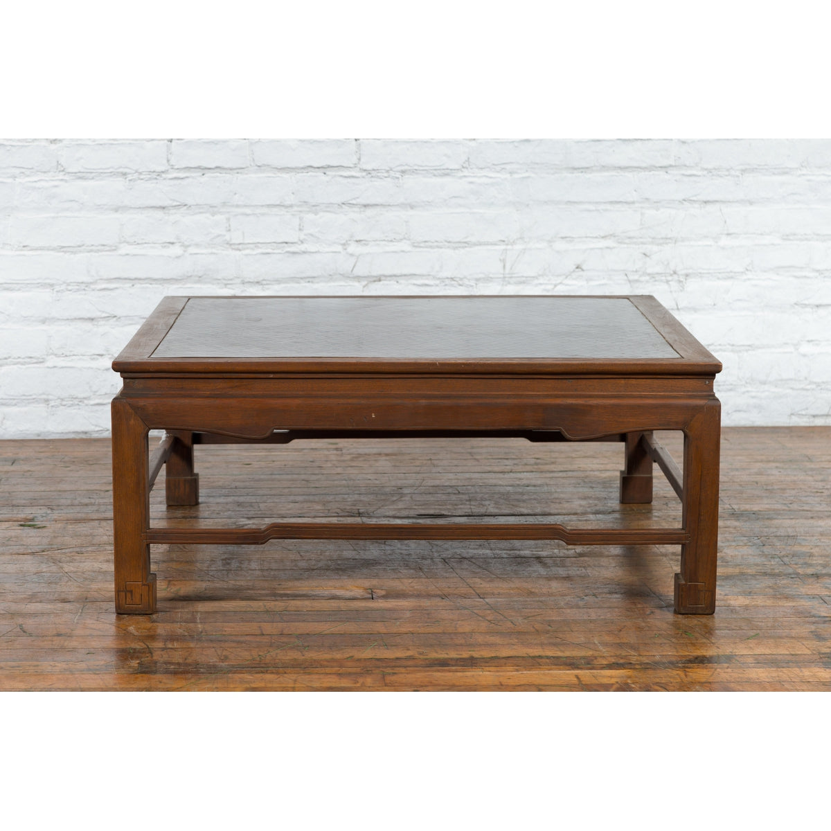 Burmese Vintage Brown Wood Low Coffee Table with Negora Lacquered Top-16. Asian & Chinese Furniture, Art, Antiques, Vintage Home Décor for sale at FEA Home