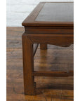 Burmese Vintage Brown Wood Low Coffee Table with Negora Lacquered Top-4. Asian & Chinese Furniture, Art, Antiques, Vintage Home Décor for sale at FEA Home