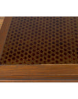 Burmese Vintage Brown Wood Low Coffee Table with Negora Lacquered Top-9. Asian & Chinese Furniture, Art, Antiques, Vintage Home Décor for sale at FEA Home