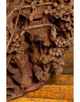 Antique Chinese Hand Carved Temple Corbel with Original Red Polychromy-4. Asian & Chinese Furniture, Art, Antiques, Vintage Home Décor for sale at FEA Home
