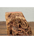 Antique Chinese Hand Carved Temple Corbel with Original Red Polychromy-8. Asian & Chinese Furniture, Art, Antiques, Vintage Home Décor for sale at FEA Home