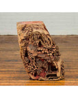 Antique Chinese Hand Carved Temple Corbel with Original Red Polychromy-7. Asian & Chinese Furniture, Art, Antiques, Vintage Home Décor for sale at FEA Home