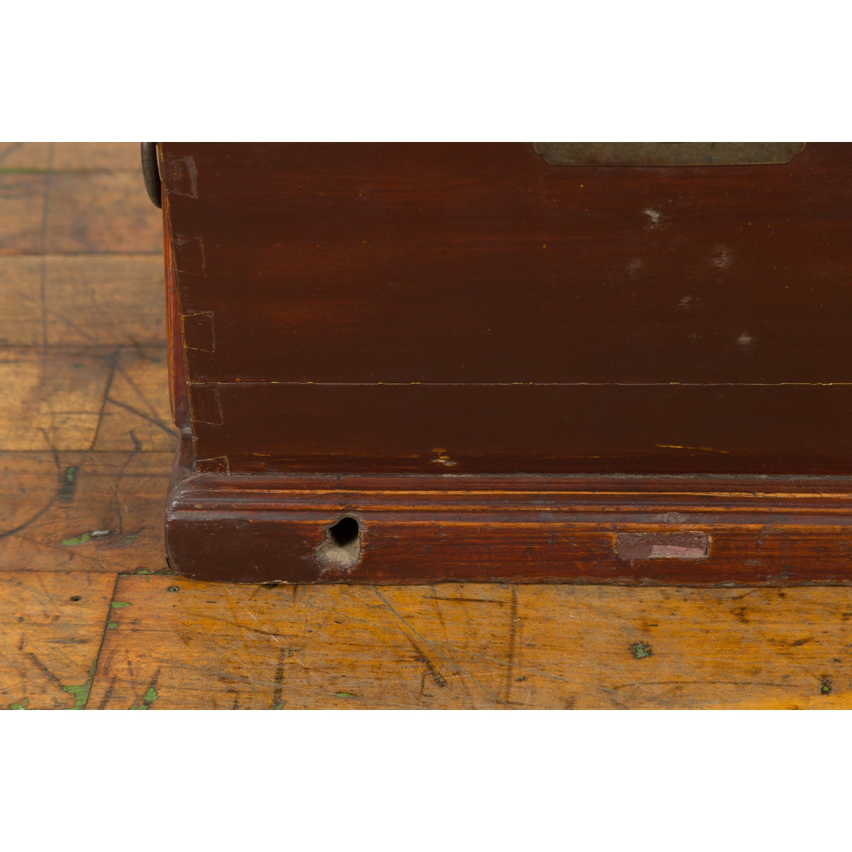 Chinese Late Qing Dynasty Document Box with Carrying Handles and Petite Holes-12. Asian & Chinese Furniture, Art, Antiques, Vintage Home Décor for sale at FEA Home