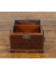 Chinese Late Qing Dynasty Document Box with Carrying Handles and Petite Holes-3. Asian & Chinese Furniture, Art, Antiques, Vintage Home Décor for sale at FEA Home