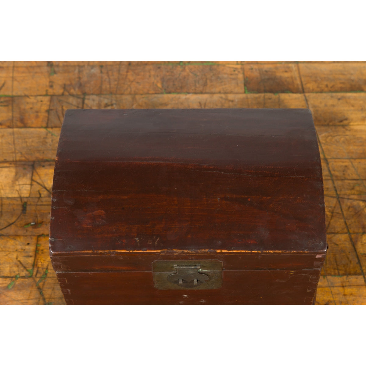 Chinese Late Qing Dynasty Document Box with Carrying Handles and Petite Holes-7. Asian & Chinese Furniture, Art, Antiques, Vintage Home Décor for sale at FEA Home