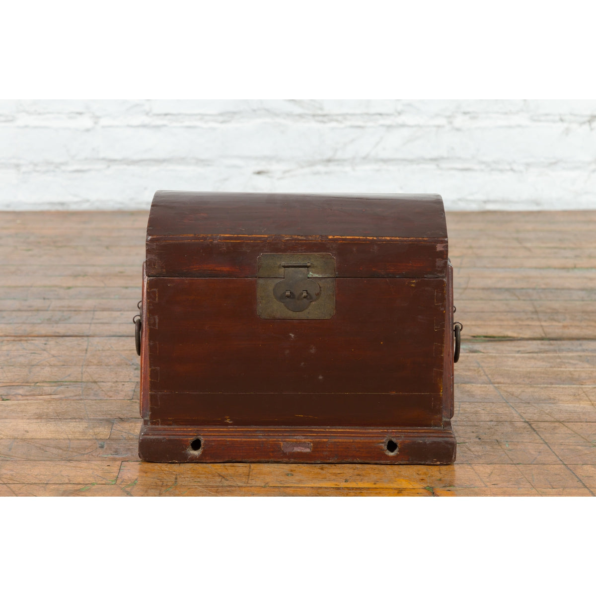Chinese Late Qing Dynasty Document Box with Carrying Handles and Petite Holes-8. Asian & Chinese Furniture, Art, Antiques, Vintage Home Décor for sale at FEA Home