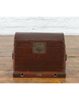 Chinese Late Qing Dynasty Document Box with Carrying Handles and Petite Holes-8. Asian & Chinese Furniture, Art, Antiques, Vintage Home Décor for sale at FEA Home