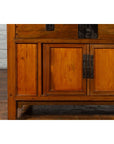Chinese Late Qing Dynasty Elmwood Cabinet with Five Drawers over Two Doors-11. Asian & Chinese Furniture, Art, Antiques, Vintage Home Décor for sale at FEA Home