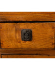Chinese Late Qing Dynasty Elmwood Cabinet with Five Drawers over Two Doors-16. Asian & Chinese Furniture, Art, Antiques, Vintage Home Décor for sale at FEA Home