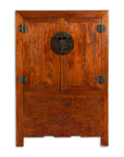 Chinese Qing Dynasty 19th Century Armoire with Carved Skirt and Large Medallion-1. Asian & Chinese Furniture, Art, Antiques, Vintage Home Décor for sale at FEA Home