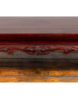 Chinese Qing Dynasty 19th Century Lacquered Wood Low Table with Cabriole Legs-8. Asian & Chinese Furniture, Art, Antiques, Vintage Home Décor for sale at FEA Home