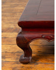 Chinese Qing Dynasty 19th Century Lacquered Wood Low Table with Cabriole Legs-9. Asian & Chinese Furniture, Art, Antiques, Vintage Home Décor for sale at FEA Home