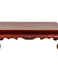 Chinese Qing Dynasty 19th Century Lacquered Wood Low Table with Cabriole Legs-1. Asian & Chinese Furniture, Art, Antiques, Vintage Home Décor for sale at FEA Home