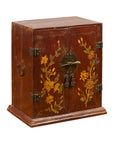 Chinese Qing Dynasty 19th Century Side Cabinet with Painted Floral Decor-4. Asian & Chinese Furniture, Art, Antiques, Vintage Home Décor for sale at FEA Home