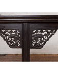 Antique Chinese Ming Style Altar Table with Carved Apron and Black Patina-9. Asian & Chinese Furniture, Art, Antiques, Vintage Home Décor for sale at FEA Home