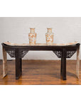 Antique Chinese Ming Style Altar Table with Carved Apron and Black Patina-2. Asian & Chinese Furniture, Art, Antiques, Vintage Home Décor for sale at FEA Home