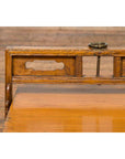 Antique Chinese Wooden Carrying Lunch Box with Pierced Handle-9. Asian & Chinese Furniture, Art, Antiques, Vintage Home Décor for sale at FEA Home
