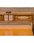 Antique Chinese Wooden Carrying Lunch Box with Pierced Handle-10. Asian & Chinese Furniture, Art, Antiques, Vintage Home Décor for sale at FEA Home