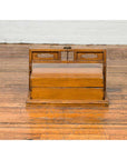 Antique Chinese Wooden Carrying Lunch Box with Pierced Handle-4. Asian & Chinese Furniture, Art, Antiques, Vintage Home Décor for sale at FEA Home