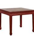Chinese Qing Dynasty 19th Century Red Lacquer Side Table with Woven Rattan Top-1. Asian & Chinese Furniture, Art, Antiques, Vintage Home Décor for sale at FEA Home