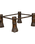 Contemporary Bronze Coffee Table Base with Large Hoof Feet with Brown Patina-1. Asian & Chinese Furniture, Art, Antiques, Vintage Home Décor for sale at FEA Home
