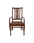 Vintage Dutch Colonial Armchair with Pierced Wood Back Splat, Several Available-1. Asian & Chinese Furniture, Art, Antiques, Vintage Home Décor for sale at FEA Home