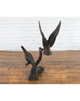 Bronze Parrots in a Tree Lost Wax Cast Sculpture with Dark and Bronze Patina-3. Asian & Chinese Furniture, Art, Antiques, Vintage Home Décor for sale at FEA Home