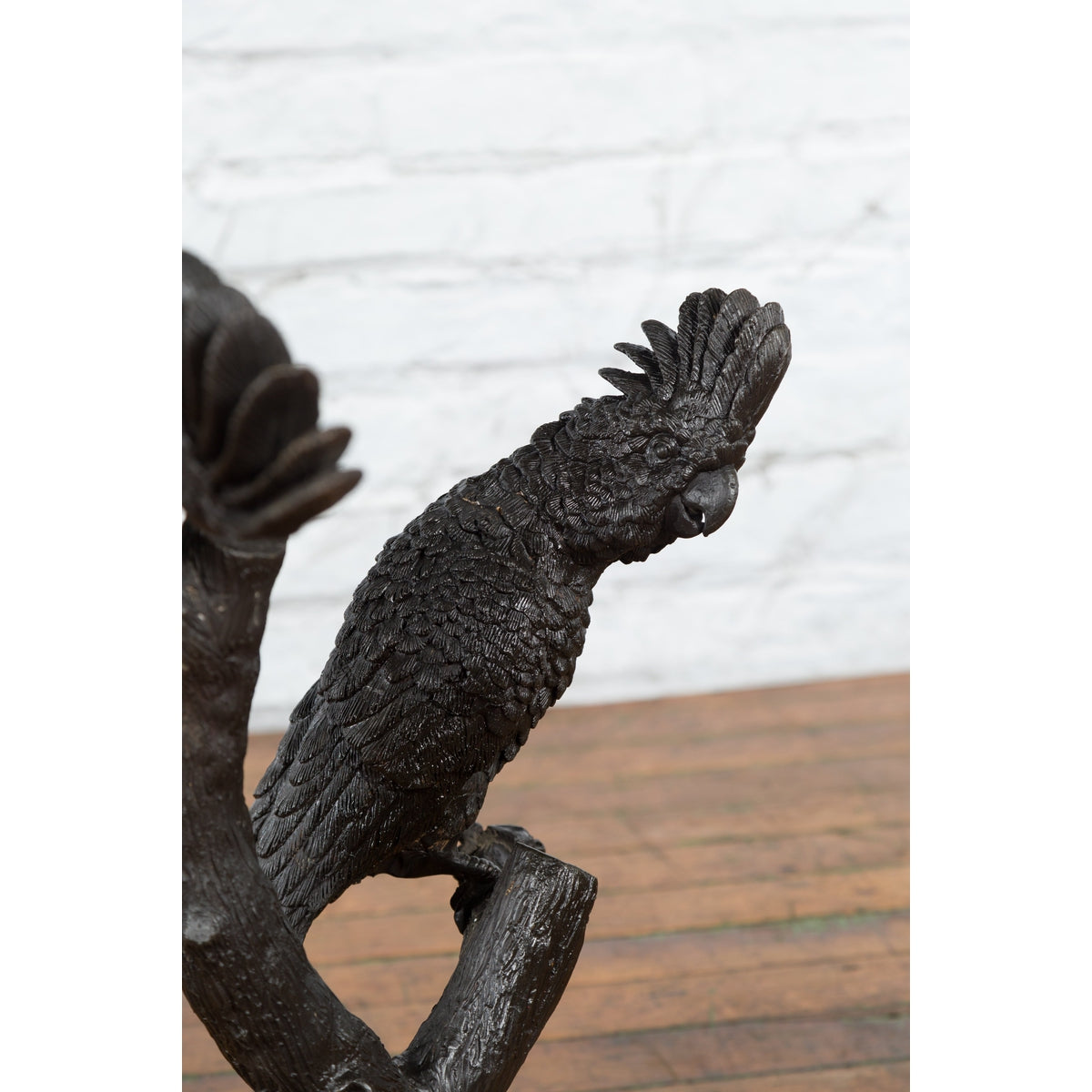 Bronze Parrots in a Tree Lost Wax Cast Sculpture with Dark and Bronze Patina-5. Asian & Chinese Furniture, Art, Antiques, Vintage Home Décor for sale at FEA Home