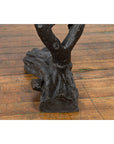 Bronze Parrots in a Tree Lost Wax Cast Sculpture with Dark and Bronze Patina-6. Asian & Chinese Furniture, Art, Antiques, Vintage Home Décor for sale at FEA Home