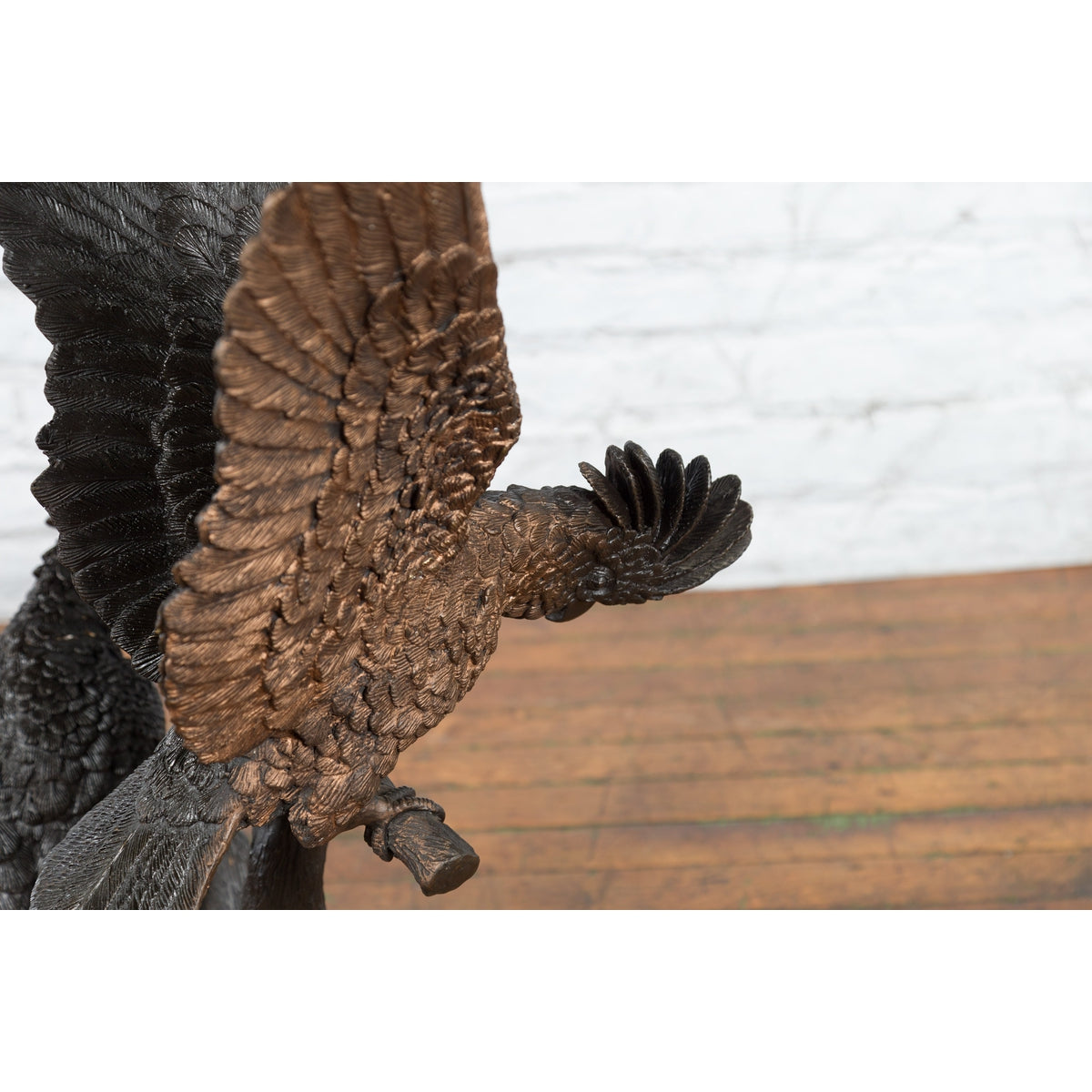 Bronze Parrots in a Tree Lost Wax Cast Sculpture with Dark and Bronze Patina-8. Asian & Chinese Furniture, Art, Antiques, Vintage Home Décor for sale at FEA Home