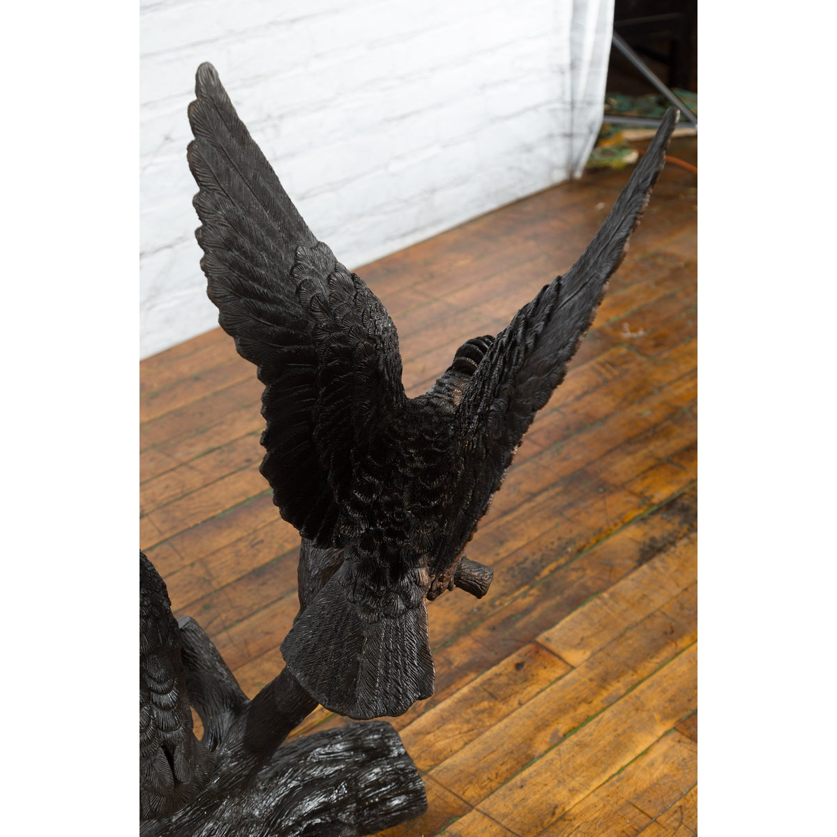 Bronze Parrots in a Tree Lost Wax Cast Sculpture with Dark and Bronze Patina-9. Asian & Chinese Furniture, Art, Antiques, Vintage Home Décor for sale at FEA Home