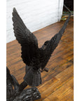 Bronze Parrots in a Tree Lost Wax Cast Sculpture with Dark and Bronze Patina-9. Asian & Chinese Furniture, Art, Antiques, Vintage Home Décor for sale at FEA Home