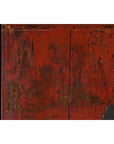 Chinese Qing Dynasty Red Lacquer Cabinet with Hand-Painted Chinoiserie Décor-11. Asian & Chinese Furniture, Art, Antiques, Vintage Home Décor for sale at FEA Home