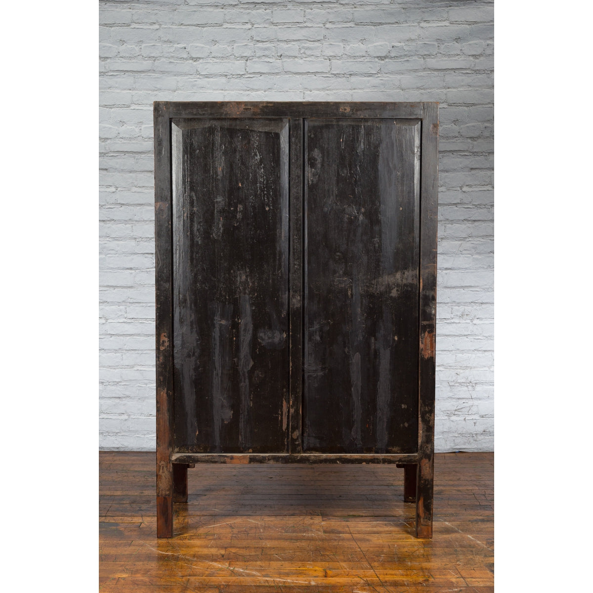 Chinese Qing Dynasty 19th Century Chinoiserie Cabinet with Original Red Lacquer-21. Asian & Chinese Furniture, Art, Antiques, Vintage Home Décor for sale at FEA Home