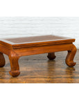 Chinese Shanxi Province Qing Dynasty Elmwood Coffee Table with Woven Rattan Top-4. Asian & Chinese Furniture, Art, Antiques, Vintage Home Décor for sale at FEA Home