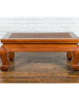 Chinese Shanxi Province Qing Dynasty Elmwood Coffee Table with Woven Rattan Top-2. Asian & Chinese Furniture, Art, Antiques, Vintage Home Décor for sale at FEA Home