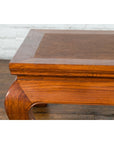 Chinese Shanxi Province Qing Dynasty Elmwood Coffee Table with Woven Rattan Top-5. Asian & Chinese Furniture, Art, Antiques, Vintage Home Décor for sale at FEA Home