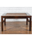 Chinese Ming Dynasty Style Wooden Coffee Table with Hand-Woven Rattan Top-3. Asian & Chinese Furniture, Art, Antiques, Vintage Home Décor for sale at FEA Home
