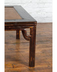 Chinese Ming Dynasty Style Wooden Coffee Table with Hand-Woven Rattan Top-7. Asian & Chinese Furniture, Art, Antiques, Vintage Home Décor for sale at FEA Home