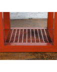Pair of Chinese Red Lacquered Cube Side Tables with Ming Dynasty Marble Tops-7. Asian & Chinese Furniture, Art, Antiques, Vintage Home Décor for sale at FEA Home